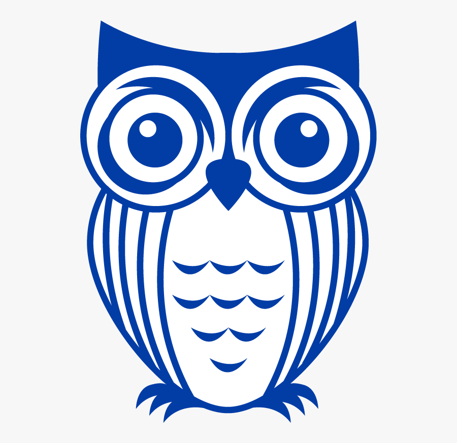 Icon Owl Blue - Black And White Owl Clipart, Transparent Clipart