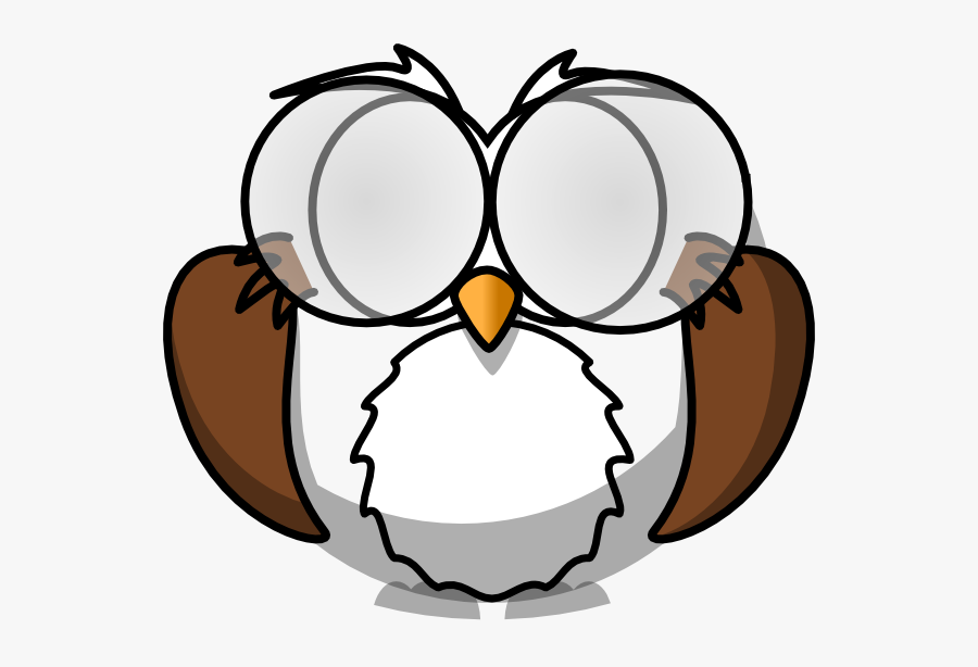 Suspicious Owl 2 Clip Art At Clker Com Vector Clip - High Resolution Coloring Book Images Free, Transparent Clipart