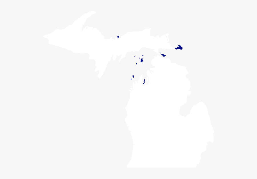 600x550px Michigan Png Clipart - Black And White Michigan, Transparent Clipart