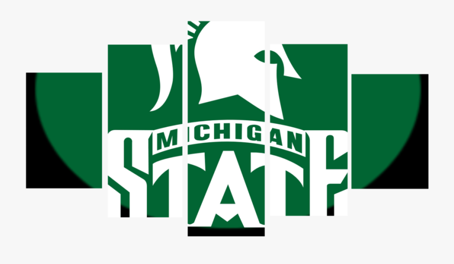 Hd Printed Michigan State Spartans Basketball Logo - Michigan State Spartans, Transparent Clipart