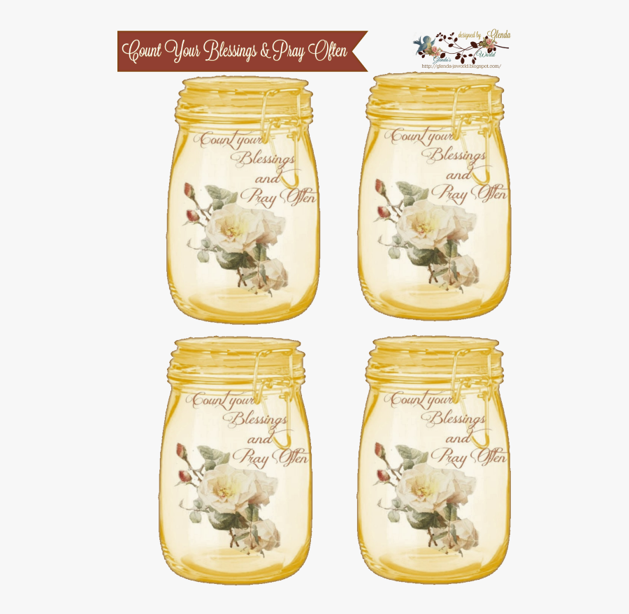 Jar Clipart Sugar Canister - Rose, Transparent Clipart