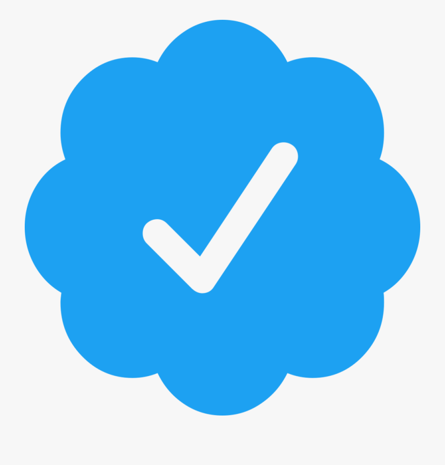 Twitter Verified Account Icon, Transparent Clipart