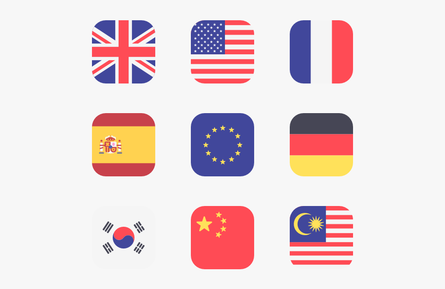 Clip Art Flags Family Rounded Square Us Flag Icon Png Free