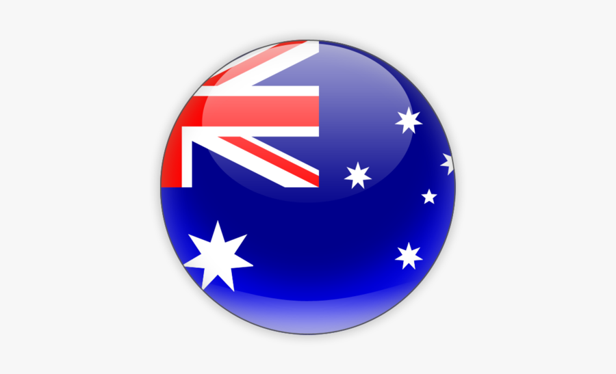 Australia Flag Png Picture - Australia Flag Round Icon, Transparent Clipart