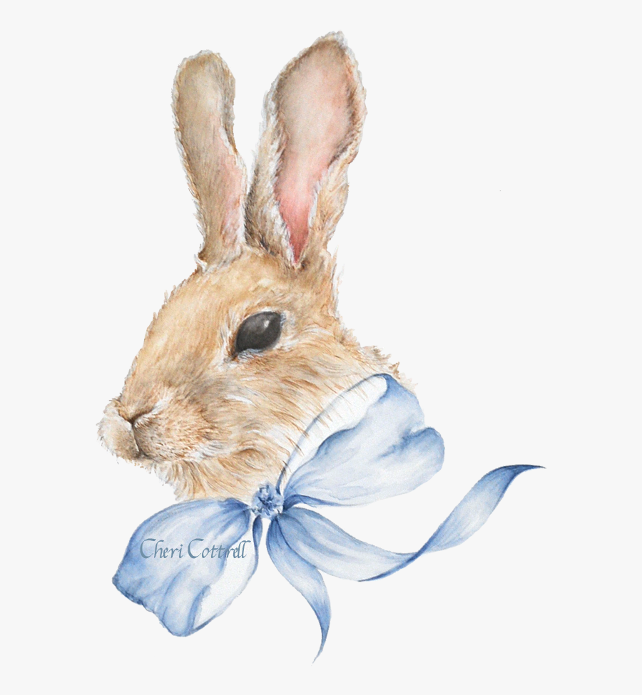 Transparent Watercolors Clipart - Watercolor Easter Bunny Png, Transparent Clipart