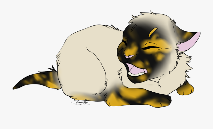 Embers Clipart Smoking - Cat Yawns, Transparent Clipart