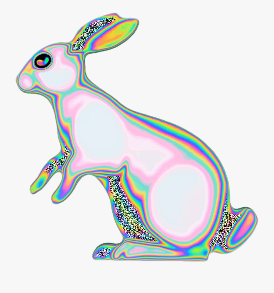 #bunny #bunnyrabbit #easter #holo #holographic #rabbit - Domestic Rabbit, Transparent Clipart