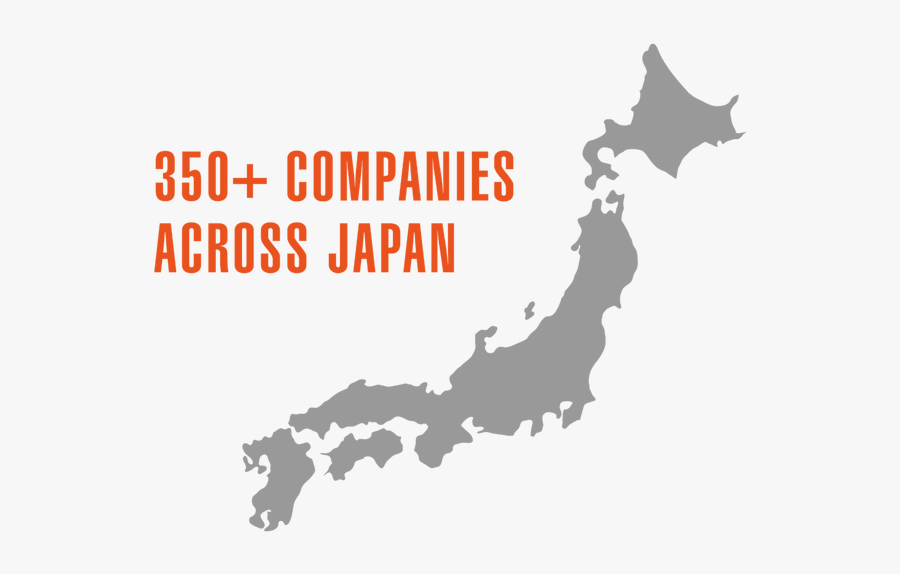 Internship In Explore - Japan Map Vector Grey, Transparent Clipart