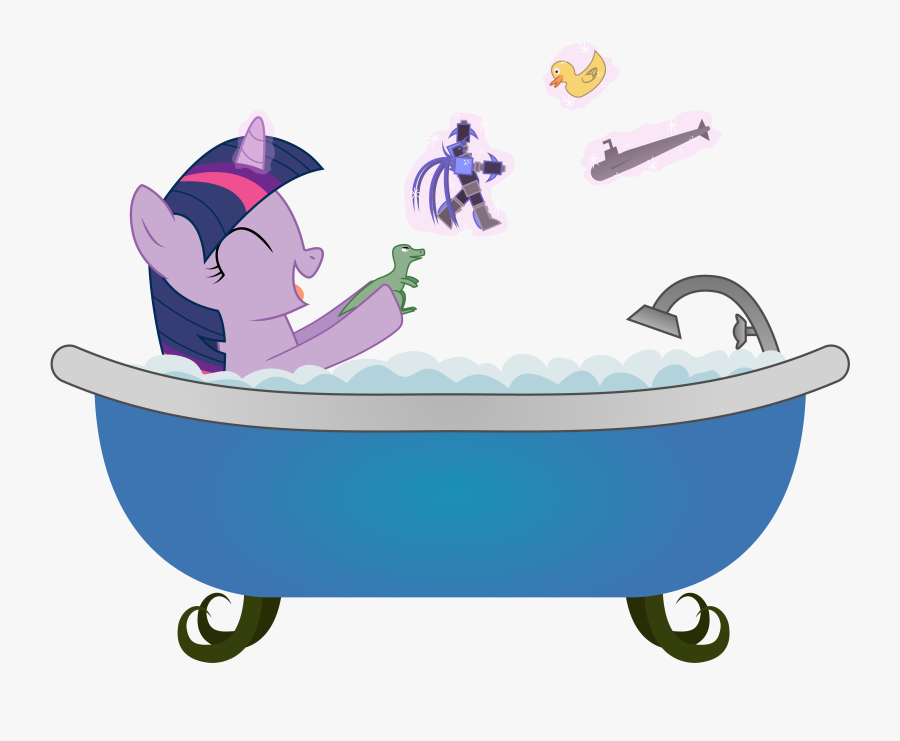 Unicorn In A Bathtub, Transparent Clipart