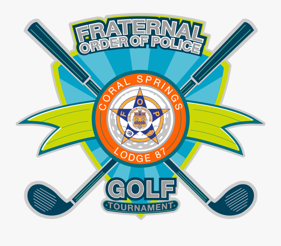 Golfer Clipart Golf Scramble - Fraternal Order Of Police, Transparent Clipart