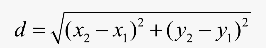 Line Distance Formula Png, Transparent Clipart