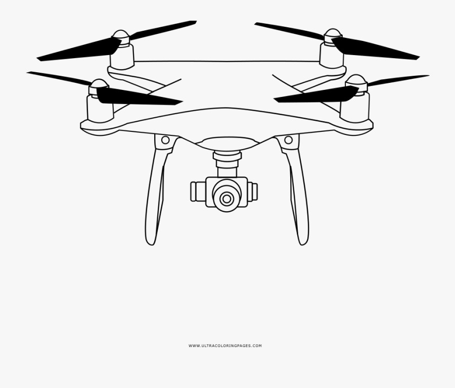 Clip Art Coloring Page Ultra Pages - Drone Desenho Para Colorir, Transparent Clipart