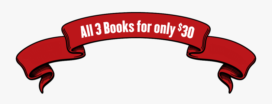 Buy All 3 Books For $30, Transparent Clipart