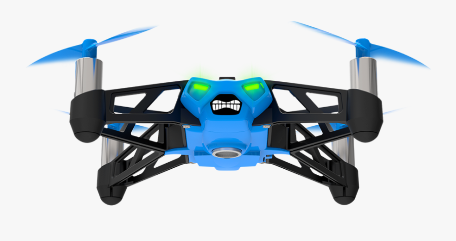 Transparent Quadcopter Clipart - Parrot Mini Drone Rolling Spider Blue, Transparent Clipart