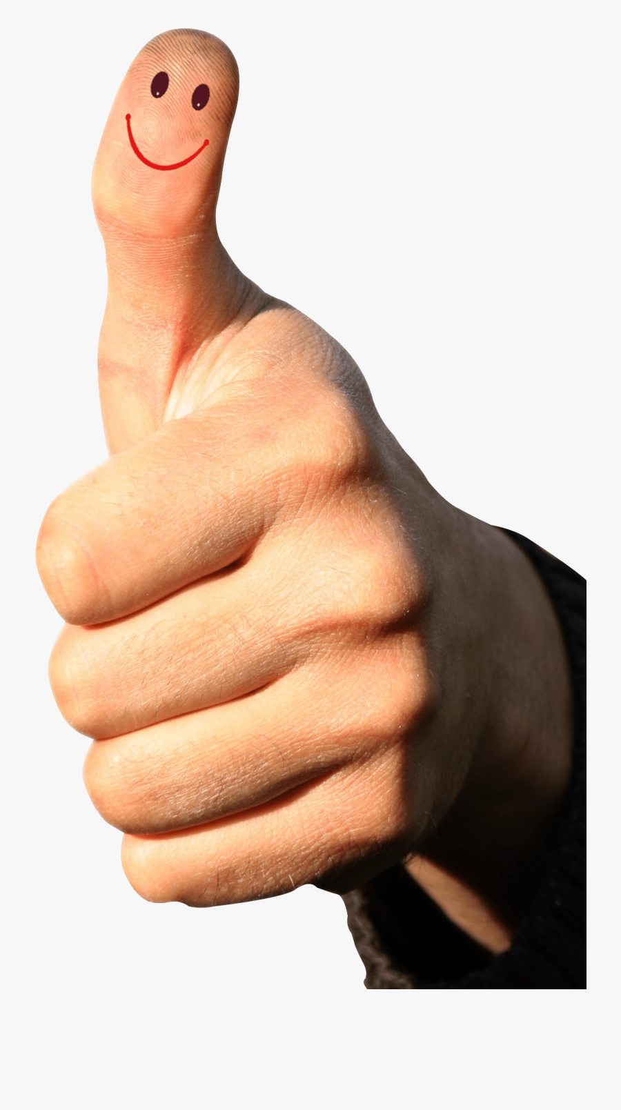 Transparent Png Man Arms Up - Transparent Background Thumbs Up Png, Transparent Clipart