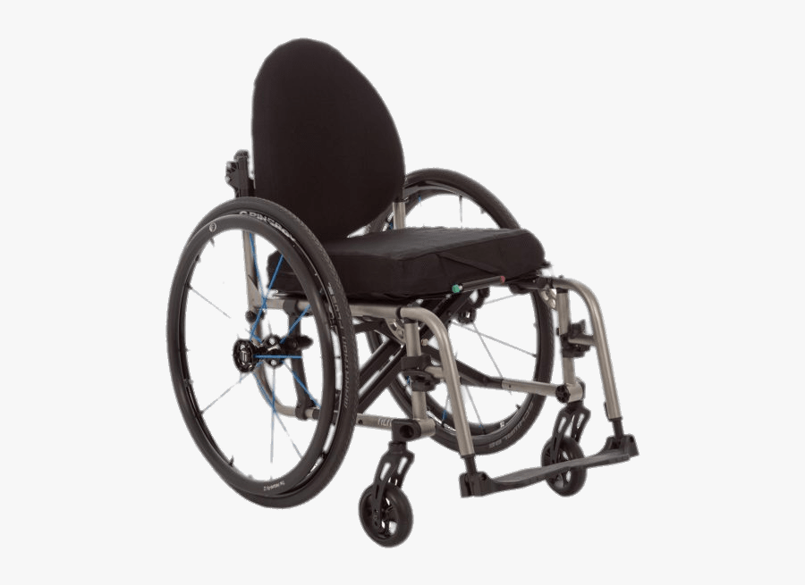 Wheelchair With Rounded Back - Tilite Titanium Folding Wheelchair, Transparent Clipart