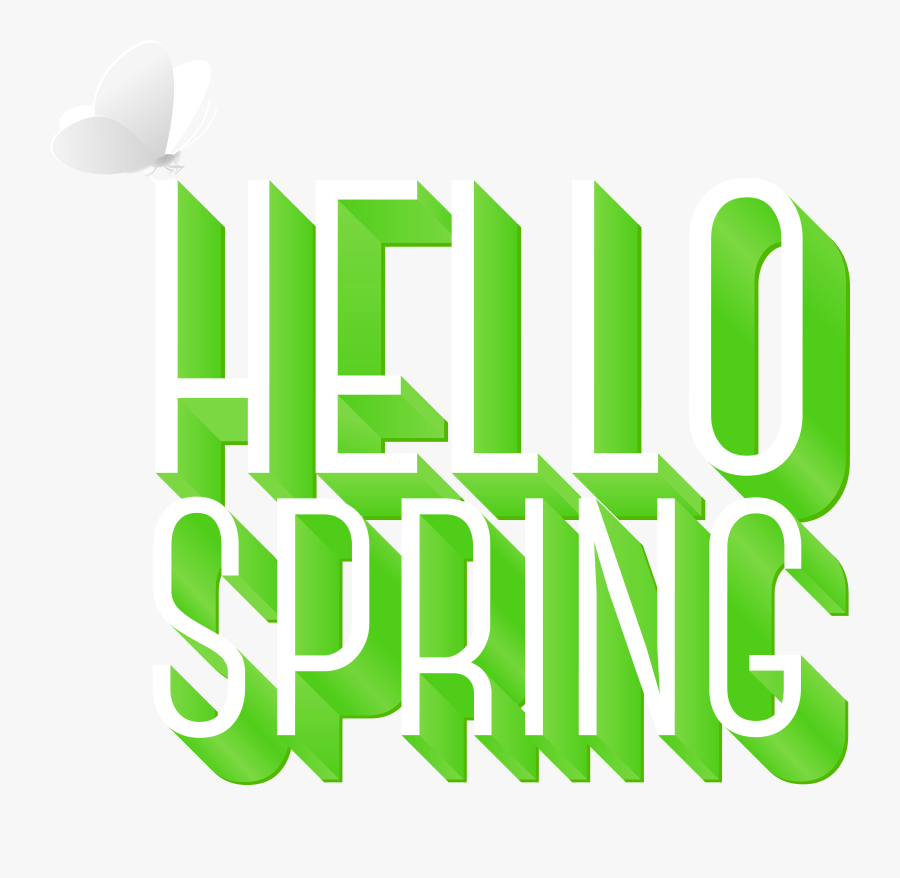 Hello Spring Png Clip, Transparent Clipart
