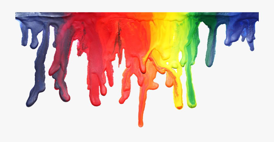 Paint And Drip Png - Rainbow Paint Drip Png, Transparent Clipart