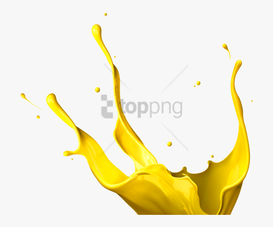 Transparent Ink Splatter Png - Paint Splash Yellow Png, Transparent Clipart
