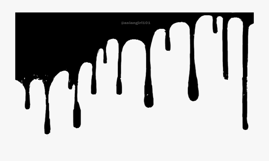 Transparent Dripping Slime Clipart - Dripping Effect Png Black, Transparent Clipart