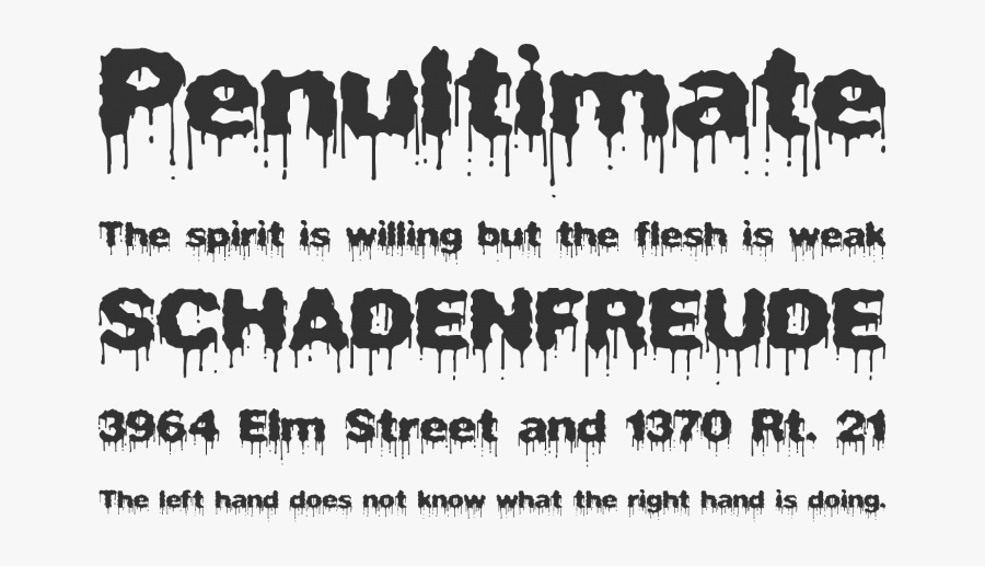 Clip Art Dripping Free Download - Font, Transparent Clipart