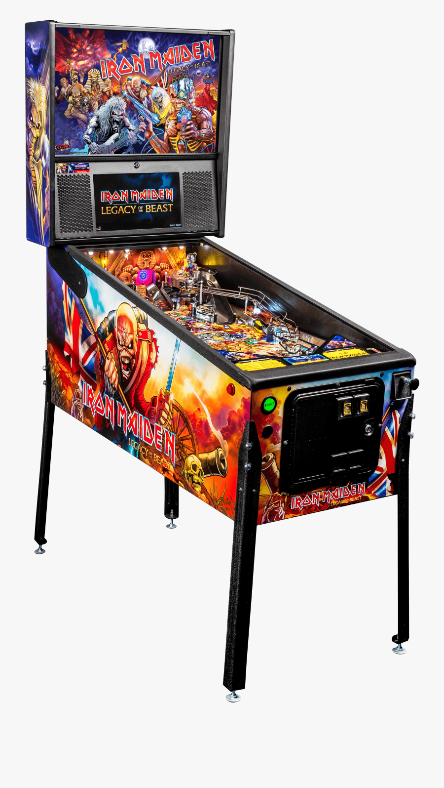 Buy Pro Pinball Machine By Stern Online - Stern Iron Maiden Premium, Transparent Clipart