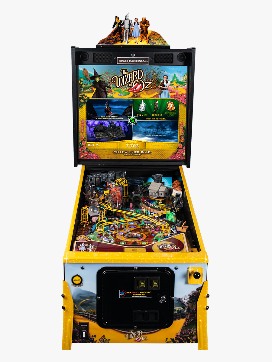 Woz Yellow Brick Road Pinball Machine - Woz Yellow Brick Road Pinball, Transparent Clipart
