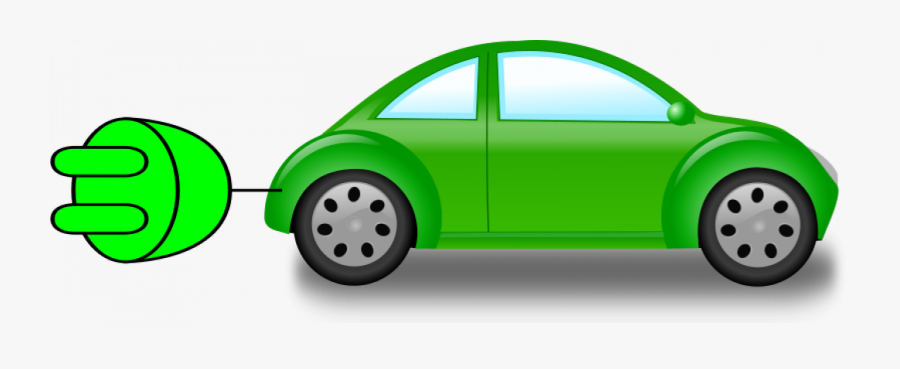 Electric Car Vector Clip Art - Car Clip Art, Transparent Clipart