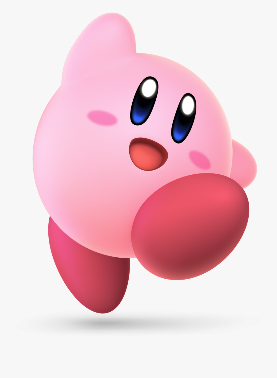 Pink Red Nose Cartoon Heart - Kirby Super Smash Bros Ultimate, Transparent Clipart