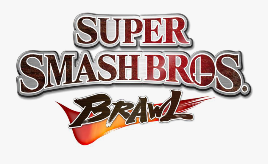 Transparent Smash Clipart - Super Smash Bros Brawl Title, Transparent Clipart