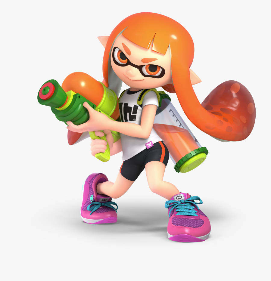 Smash Bros Png - Super Smash Bros Ultimate Inkling, Transparent Clipart