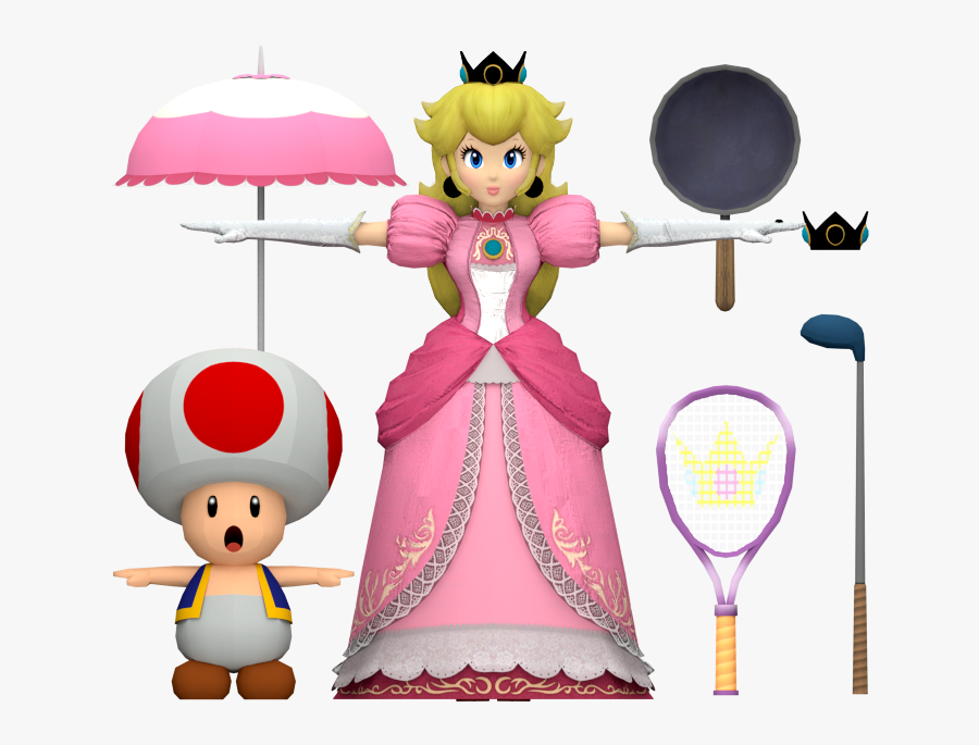 Peach Smash 4 Png - Super Smash Bros Peach Model, Transparent Clipart