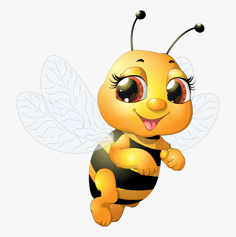 Cute Royalty-free Beauty Bee Png Download Free Clipart - Bumblebee Cartoon, Transparent Clipart