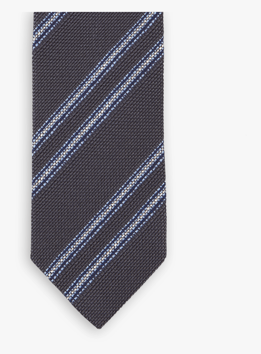 Clip Art Transparent Stock Drake S Grey Striped Knot - Tie, Transparent Clipart