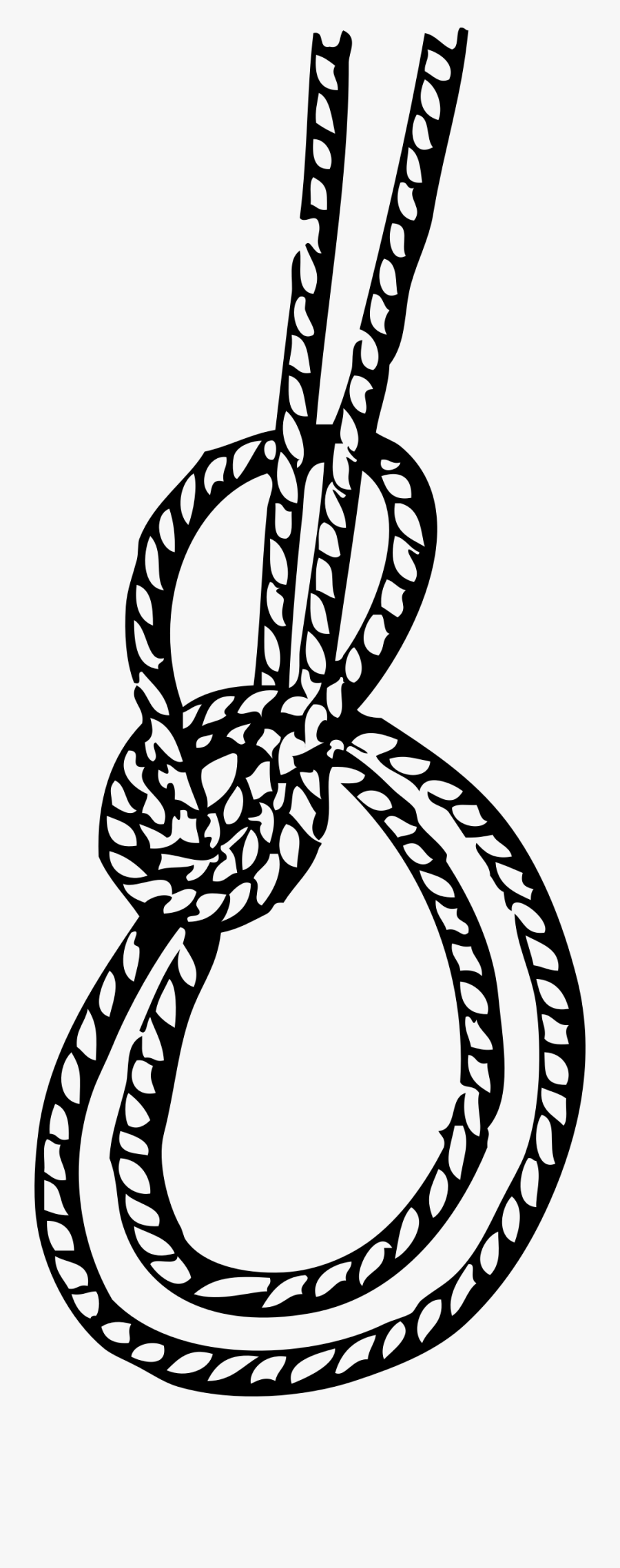 Clip Art Bowline On A Knot - Rope Clipart Png, Transparent Clipart