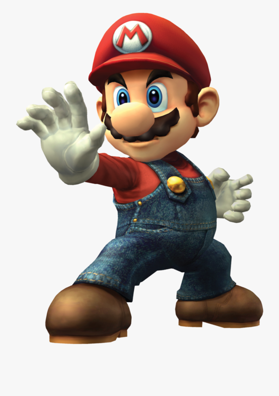 Transparent Brawl Clipart - Smash Bros Brawl Mario Png, Transparent Clipart