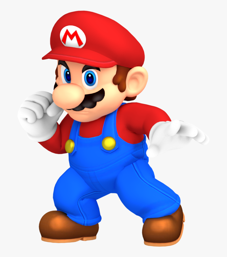 Super Bros Pose Redone - Smash Bros Mario Png, Transparent Clipart