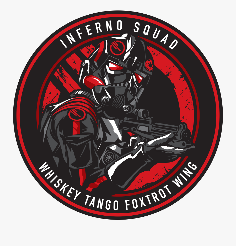 Inferno-squad - Star Wars Inferno Squad Sticker, Transparent Clipart