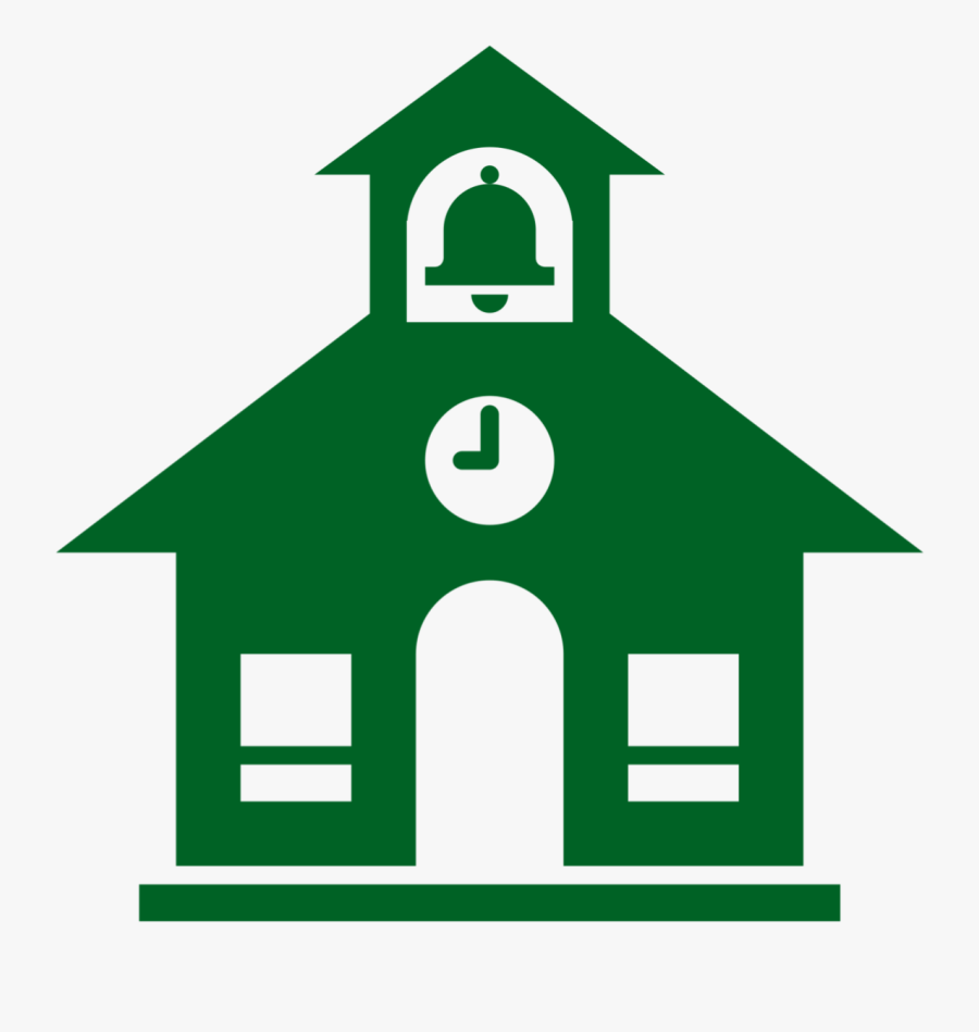 Home - School Icon Transparent Background, Transparent Clipart