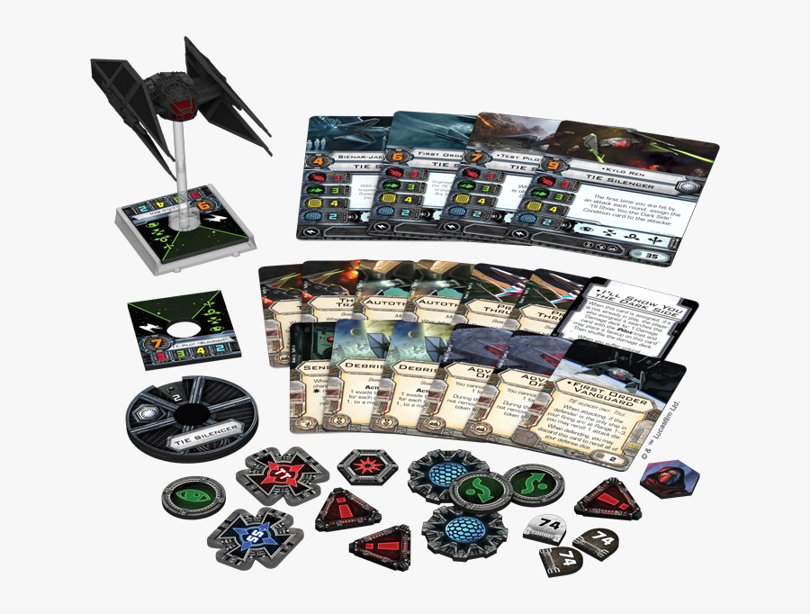 Tie Silencer X Wing Miniatures, Transparent Clipart