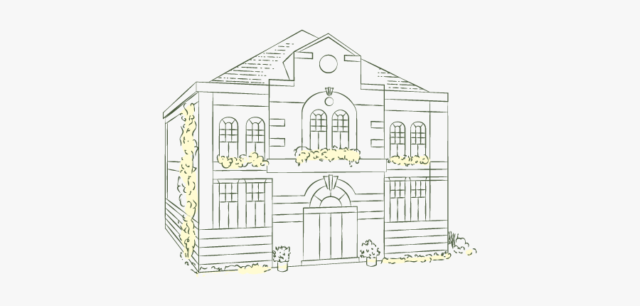 Schoolhouse Vector Classic - House, Transparent Clipart