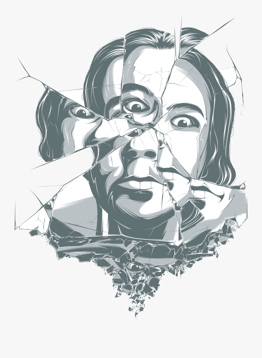 Mirror Clipart Personal Reflection - Buruk Muka Cermin Dibelah, Transparent Clipart