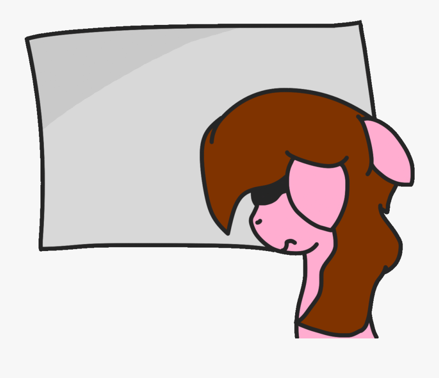 Looking At The Mirror By Twittershy On - Looking At The Mirror Gif, Transparent Clipart