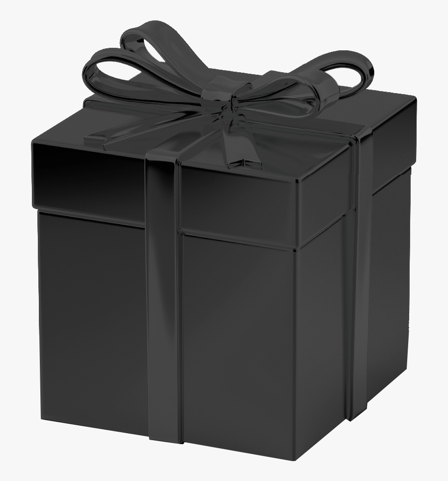 Black Gift Png - Black Gift Box Png, Transparent Clipart