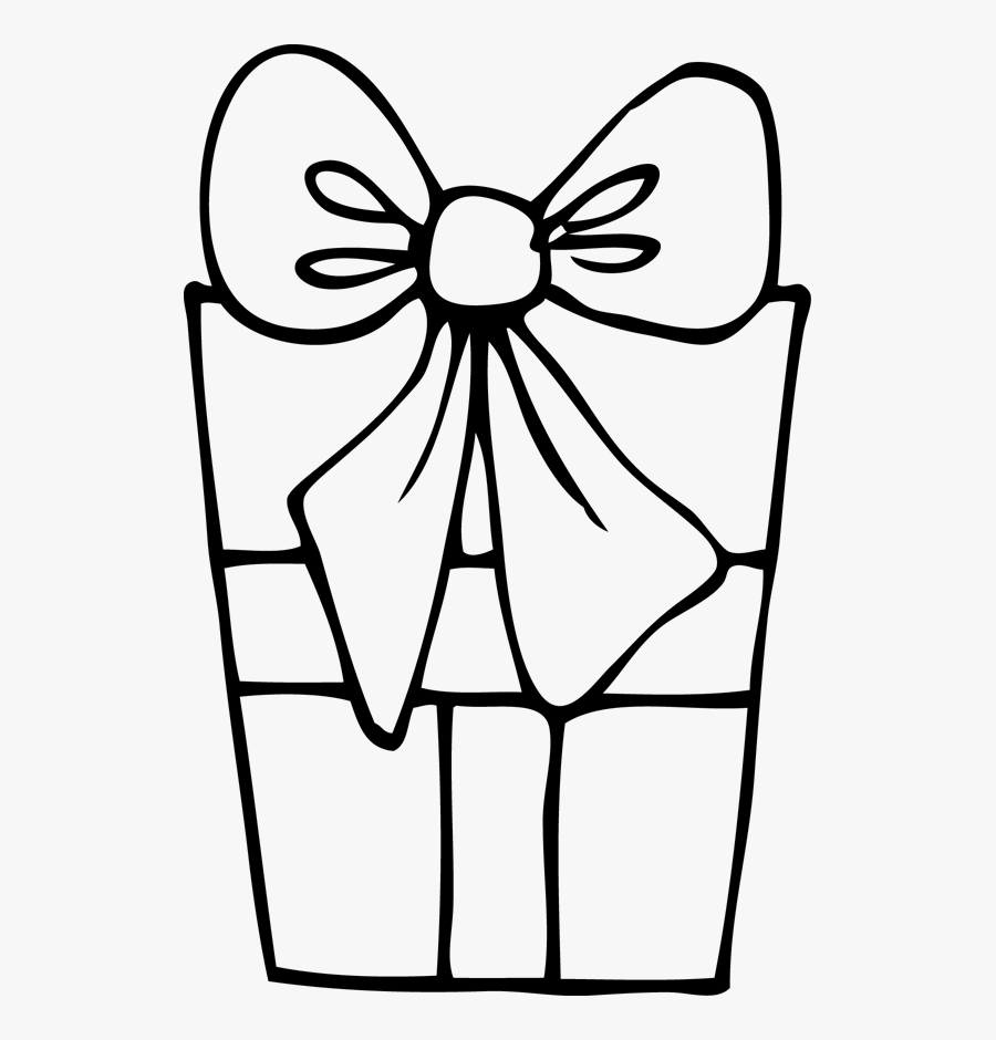 Gift Boxes Coloring Pages - กล่อง ของขวัญ ขาว ดำ, Transparent Clipart
