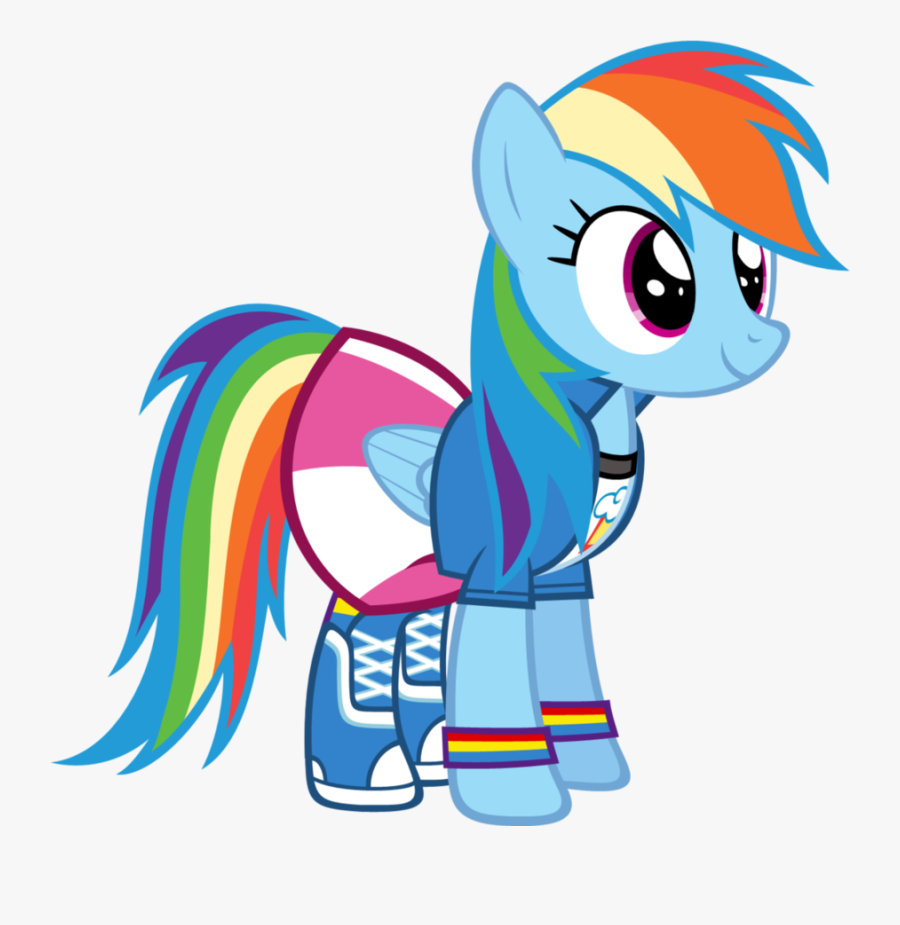 Transparent Childrens Clothes Clipart - Rainbow Dash Equestria Girls Outfit, Transparent Clipart