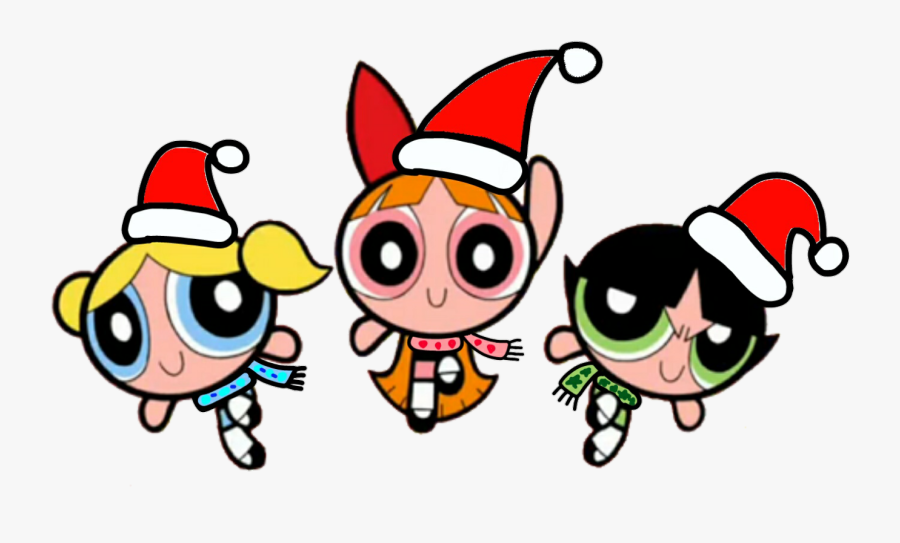 Image Wear Christmas Hat - Powerpuff Boys, Transparent Clipart