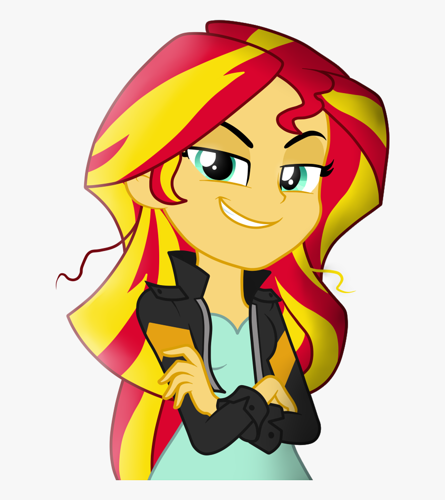 Luchita27, Clothes, Crossed Arms, Equestria Girls, - Sunset Shimmer Friendship Games Vector, Transparent Clipart