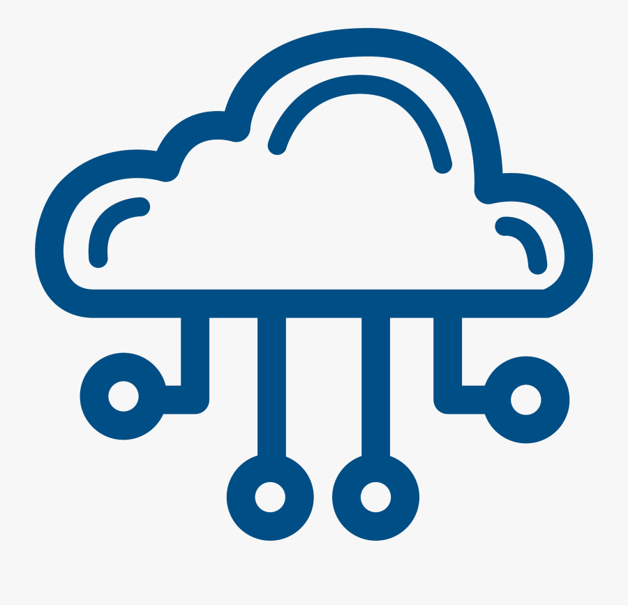Cloud Computing Icon Png White - Cloud Computing Png, Transparent Clipart