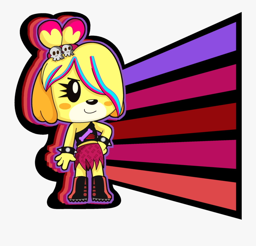 Transparent Bone Punk Rock - Animal Crossing Isabelle Amazon, Transparent Clipart